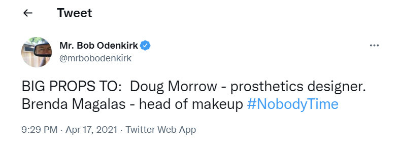 Bob Odenkirk Doug Morrow Tweet